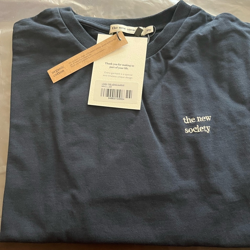 The New Society Kids Long Sleeve Tee - Blue